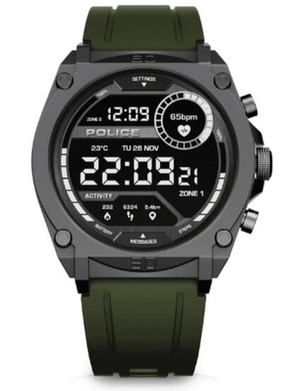 POLICE Unisex's Smart Black Dial Watch - PEIUN0000104