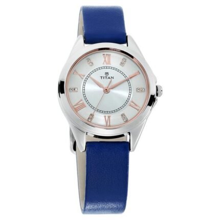 Titan Sparkle White Dial Analog Watch for Women-2565SL02