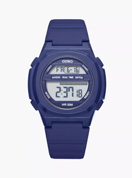 Astro Kids Deep Navy Digital Silicone Watch | A23930-PPNN