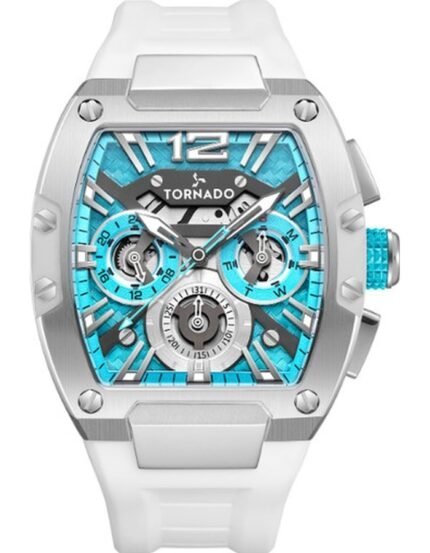Tornado Men's Black Dial Analog Watch - T23105-SSWL