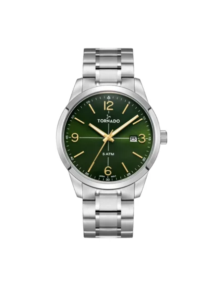 Tornado Men's Stainless Steel Analog Watch T24007-SBSH - 42.5 mm