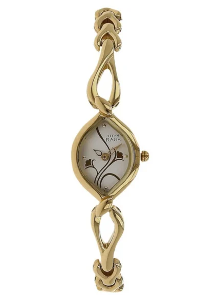 Titan Silver White Dial Analog Watch For Women -TT2455YM01