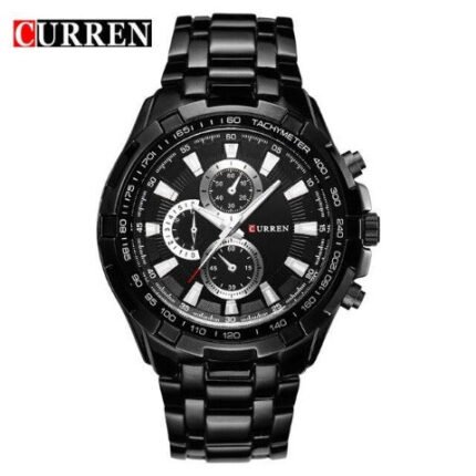 curren chronograph gents metal watch