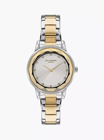 Lee Cooper Women Silver & Gold Analog Stainless Steel Strap Watch | LC07501.230