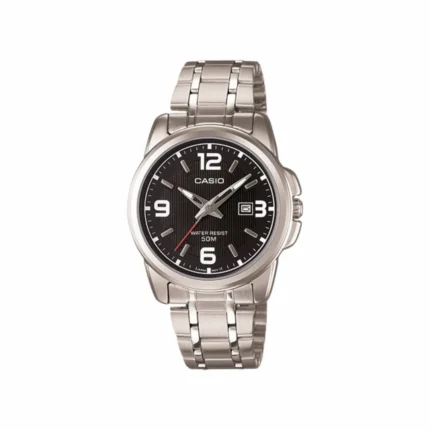 Casio Unisex silver Digital Metal Strap Watch LTP-1314D-1AVDF
