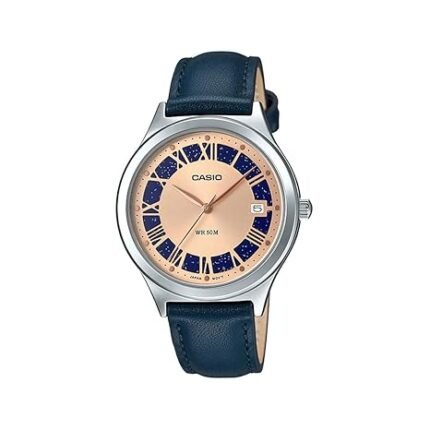 Casio LTP-E141L-2A2VDF Women's Analog Leather Strap Watch